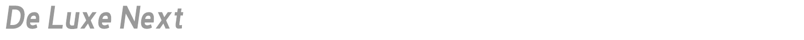 De Luxe Next font preview